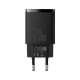 Зарядний пристрій Baseus Compact Quick Charger U+C 20W EU Black (CCXJ-B01)