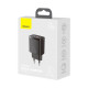 Зарядний пристрій Baseus Compact Quick Charger U+C 20W EU Black (CCXJ-B01)
