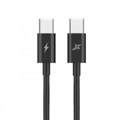 Дата кабель USB-C to USB-C 1.0m 60W CC-07B Black Grand-X (CC-07B)