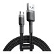 Дата кабель USB 2.0 AM to Micro 5P 3.0m 2A Gray-Black Baseus (CAMKLF-HG1)