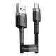 Дата кабель USB 2.0 AM to Micro 5P 3.0m 2A Gray-Black Baseus (CAMKLF-HG1)