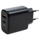 Зарядное устройство для Vinga GaN 65W PD+QC 1C1A ports Wall Charger (VCPCHCA65B)