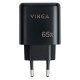 Зарядное устройство для Vinga GaN 65W PD+QC 1C1A ports Wall Charger (VCPCHCA65B)
