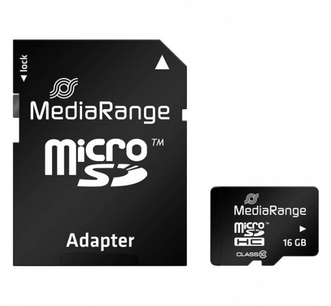 Карта пам/'яті Mediarange 16GB microSD class 10 (MR958)
