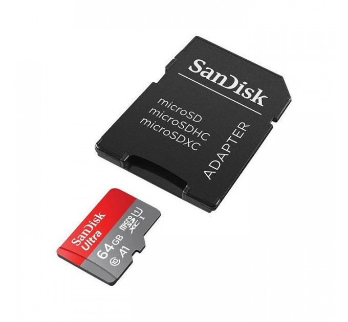 Карта пам/'яті SanDisk 64GB microSD class 10 UHS-I Ultra (SDSQUAB-064G-GN6MA)