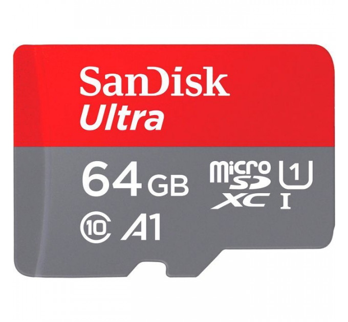Карта пам/'яті SanDisk 64GB microSD class 10 UHS-I Ultra (SDSQUAB-064G-GN6MA)