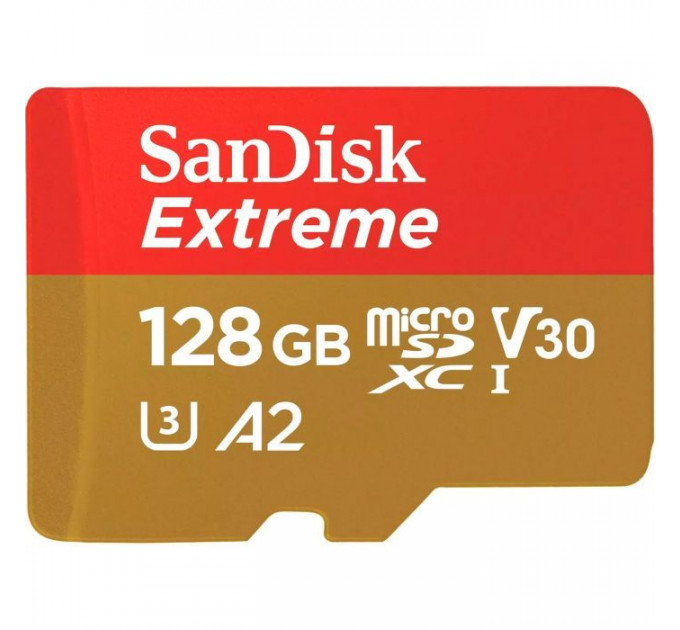 Карта пам/'яті SanDisk 128GB microSD class 10 UHS-I Extreme For Action Cams and Dro (SDSQXAA-128G-GN6AA)