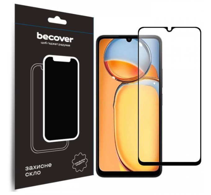Скло захисне BeCover Xiaomi Redmi 13C \/ Poco C65 Black (710491)