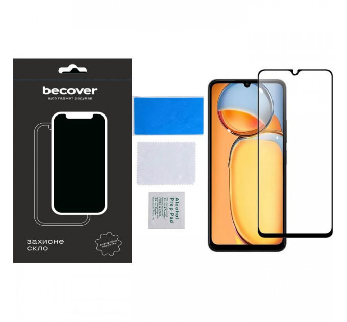 Скло захисне BeCover Xiaomi Redmi 13C \/ Poco C65 Black (710491)