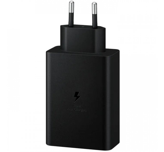 Зарядний пристрій Samsung 2xUSB-С 65W PD PPS\/USB-A Black (EP-T6530NBEGEU)