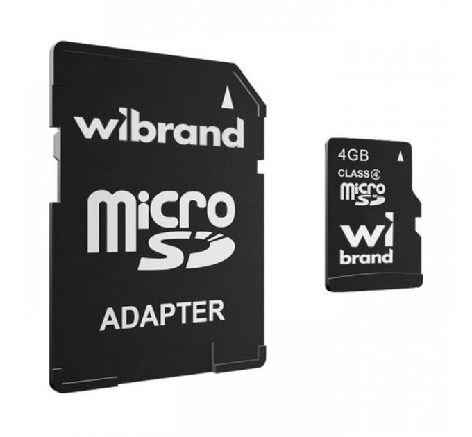 Карта памяти Wibrand 4GB microSD class 4 (WICDC4\/4GB-A)