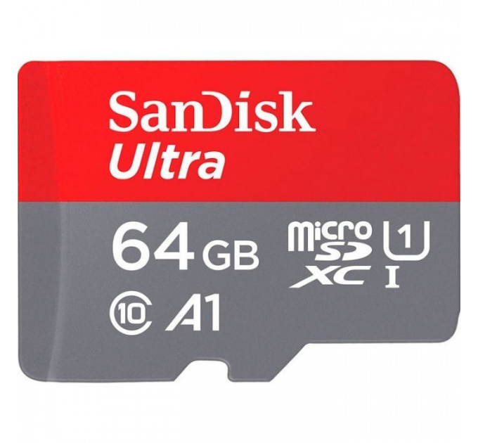 Карта пам/'яті SanDisk 64GB microSD Class 10 A1 R-140 (SDSQUAB-064G-GN6IA)