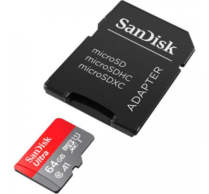 Карта пам/'яті SanDisk 64GB microSD Class 10 A1 R-140 (SDSQUAB-064G-GN6IA)