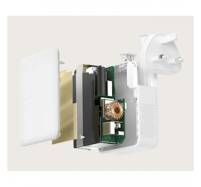 Зарядний пристрій Belkin 140W 3хUSB-С GAN PD PPS USB-A White (WCH014BTWH)