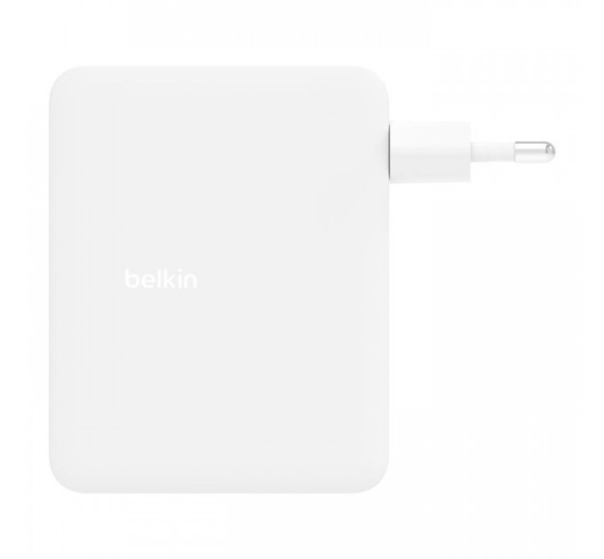 Зарядний пристрій Belkin 140W 3хUSB-С GAN PD PPS USB-A White (WCH014BTWH)