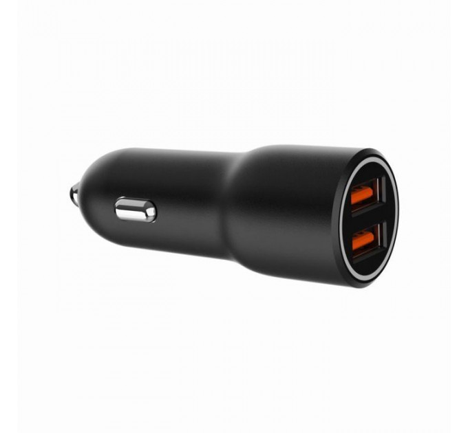 Зарядний пристрій Gembird 2xUSB-A (18W QC3.0) black (TA-UC-A2QC36-CAR-01)