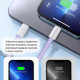Дата USB-C кабель USB-C 1.0m 60W 3.0А фиолетовый ColorWay (CW-CBPDCC061-PU)