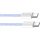 Дата USB-C кабель USB-C 1.0m 60W 3.0А фиолетовый ColorWay (CW-CBPDCC061-PU)
