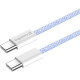 Дата USB-C кабель USB-C 1.0m 60W 3.0А фиолетовый ColorWay (CW-CBPDCC061-PU)