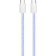 Дата USB-C кабель USB-C 1.0m 60W 3.0А фиолетовый ColorWay (CW-CBPDCC061-PU)