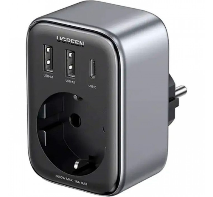 Зарядное устройство для Ugreen 3xUSB 30W Outlet Extender (2хUSB-A+USB-C) CD314 (90613) Зарядное устройство для Ugreen 3xUSB 30W Outlet Extender (2хUSB-A+USB-C) CD314 (90613)
