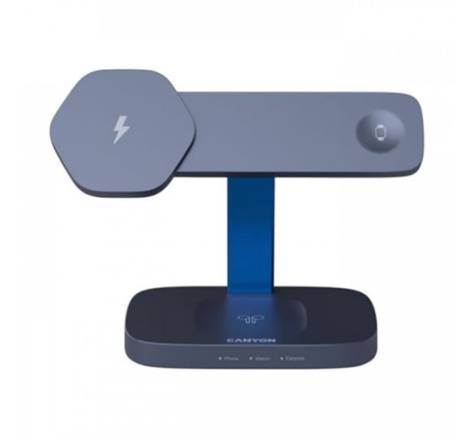 Зарядний пристрій Canyon wireless charger HEXAGON WCS-310 3in1 DarkGrey\/Blue (CNS-WCS310DGBL) Зарядний пристрій Canyon wireless charger HEXAGON WCS-310 3in1 DarkGrey\/Blue (CNS-WCS310DGBL)