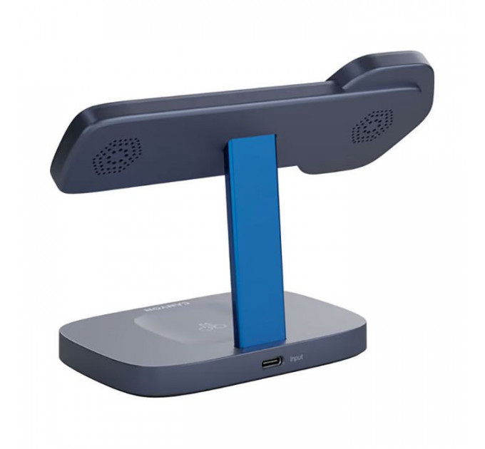 Зарядний пристрій Canyon wireless charger HEXAGON WCS-310 3in1 DarkGrey\/Blue (CNS-WCS310DGBL)