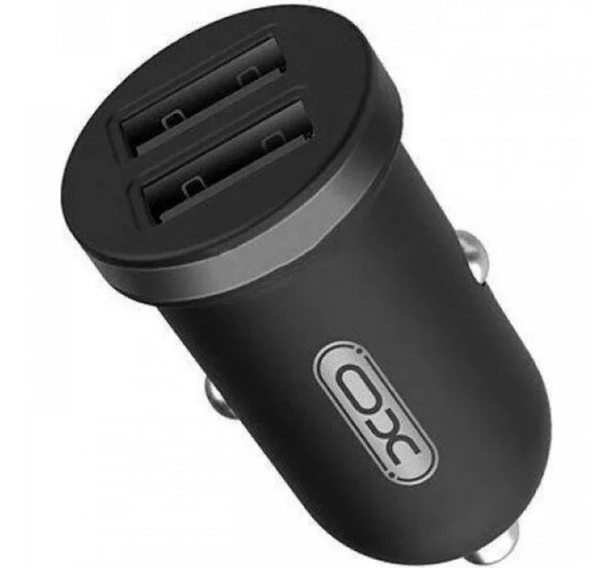 Зарядний пристрій XO CC18 2.1A\/2 USB Black (XO-CC18-BK)