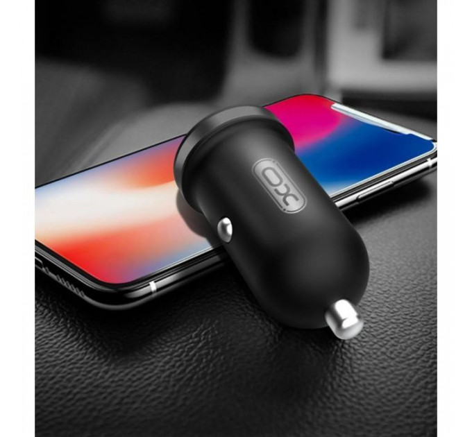 Зарядний пристрій XO CC18 2.1A\/2 USB Black (XO-CC18-BK)
