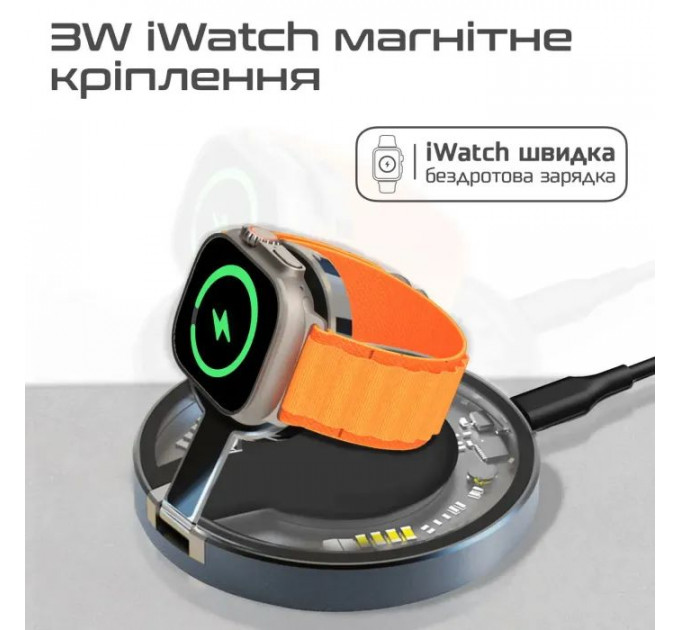 Зарядний пристрій Promate 15W wireless (magring)