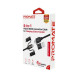 Дата кабеля USB 2.0 AM to Lightning + Micro 5P + USB-C pentapower.black Promate (pentapower.black)