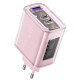 Зарядний пристрій Acefast 3xUSB 65W (2xUSB-C+USB-A) Gan A45 Fast Charger Cherry blossom (6974316282082)