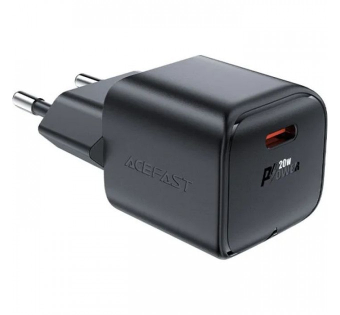 Зарядное устройство для Acefast USB-C 20W Gan A73 mini Fast Charger Black (6974316282648) Зарядное устройство для Acefast USB-C 20W Gan A73 mini Fast Charger Black (6974316282648)