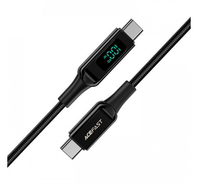 Дата кабель USB-C to USB-C 2.0m 100W with display C6-03 Acefast (6974316281054)