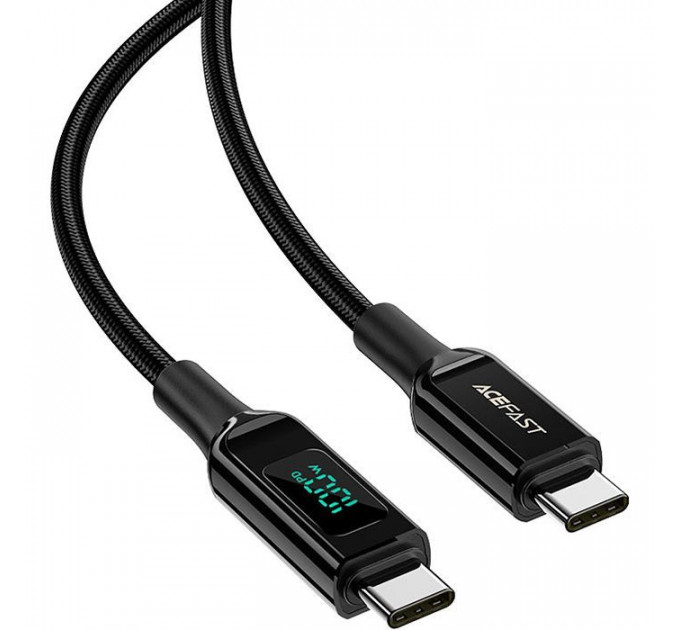 Дата кабель USB-C to USB-C 2.0m 100W with display C6-03 Acefast (6974316281054)
