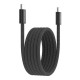 Дата кабель USB-C to USB-C 1.0m 60W Magnet Braided Black Canyon (CND-CCMG60AB15B)