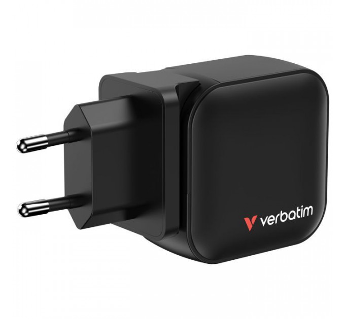 Зарядний пристрій Verbatim MiniGaN 70 W 3 ports (2xUSB-C\/1xUSB-A) (32229)