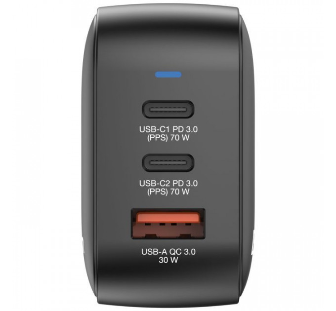 Зарядний пристрій Verbatim MiniGaN 70 W 3 ports (2xUSB-C\/1xUSB-A) (32229)