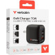 Зарядний пристрій Verbatim MiniGaN 70 W 3 ports (2xUSB-C\/1xUSB-A) (32229)