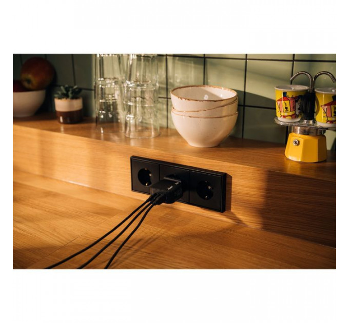 Зарядний пристрій Verbatim MiniGaN 70 W 3 ports (2xUSB-C\/1xUSB-A) (32229)