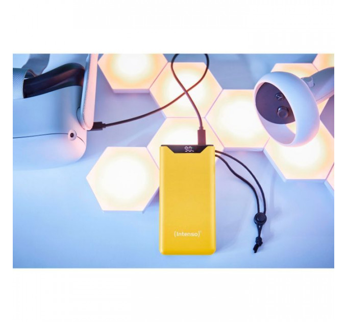 Батарея універсальна Intenso F10000 10000mAh QC\/3.0 yellow (7332039)