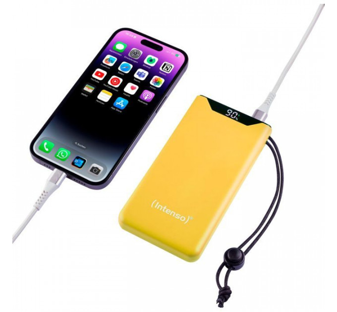 Батарея універсальна Intenso F10000 10000mAh QC\/3.0 yellow (7332039)