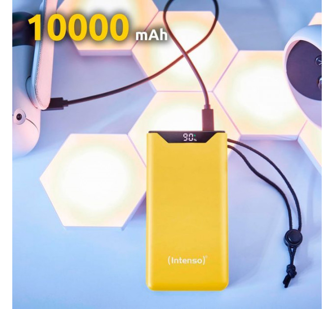 Батарея універсальна Intenso F10000 10000mAh QC\/3.0 yellow (7332039)