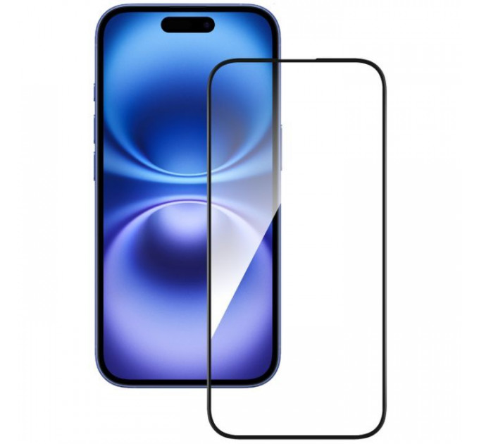 Скло захисне ACCLAB Full Glue Apple iPhone 16 Plus Black (1283126593260)