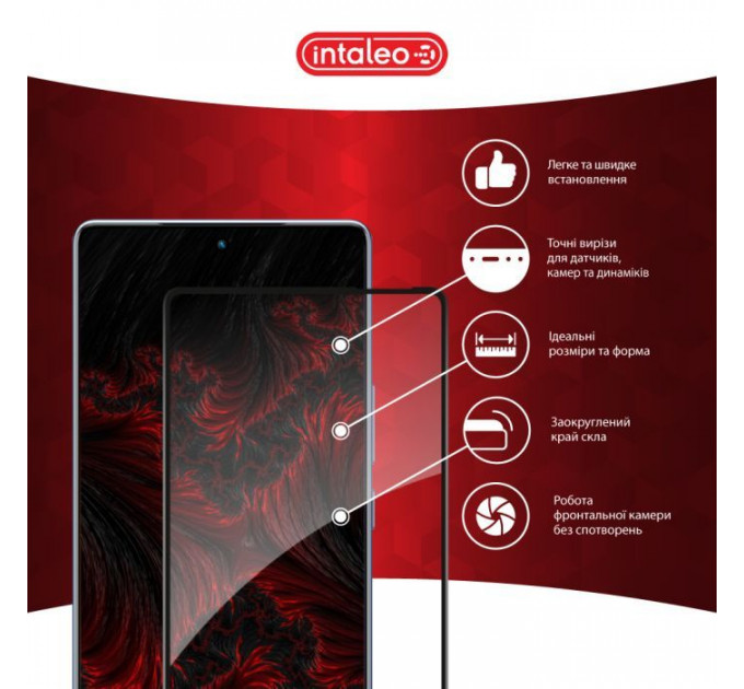 Скло захисне Intaleo Full Glue Infinix Note 40 4G Black (1283126594915)