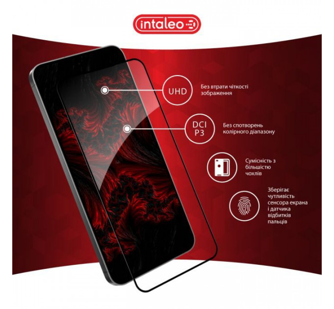 Скло захисне Intaleo Full Glue Samsung S24 FE Black (1283126594854)