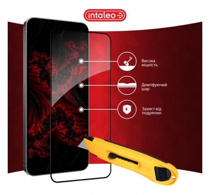 Скло захисне Intaleo Full Glue Samsung S24 FE Black (1283126594854)