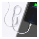 Дата кабель USB 2.0 AM to Lightning 1.0m Cafule Series Metal 2.4A White Baseus (CALJK-A02)