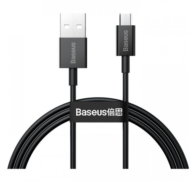 Дата кабель USB 2.0 AM to Micro 5P 2.0m Superior Fast Charging 2A black Baseus (CAMYS-A01)