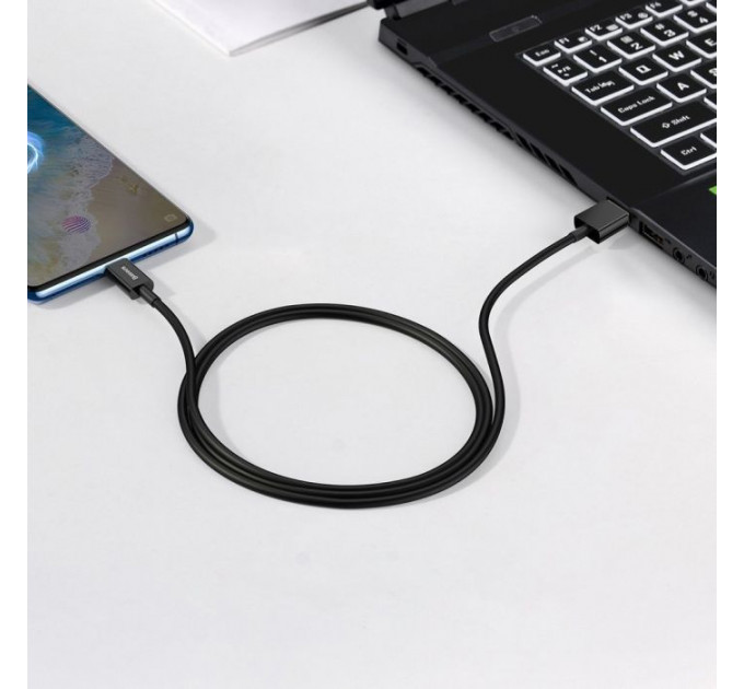 Дата кабель USB 2.0 AM to Micro 5P 2.0m Superior Fast Charging 2A black Baseus (CAMYS-A01)